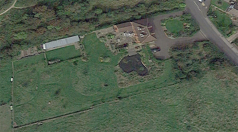 Google map of Bracken House and gardens - 14/09/16